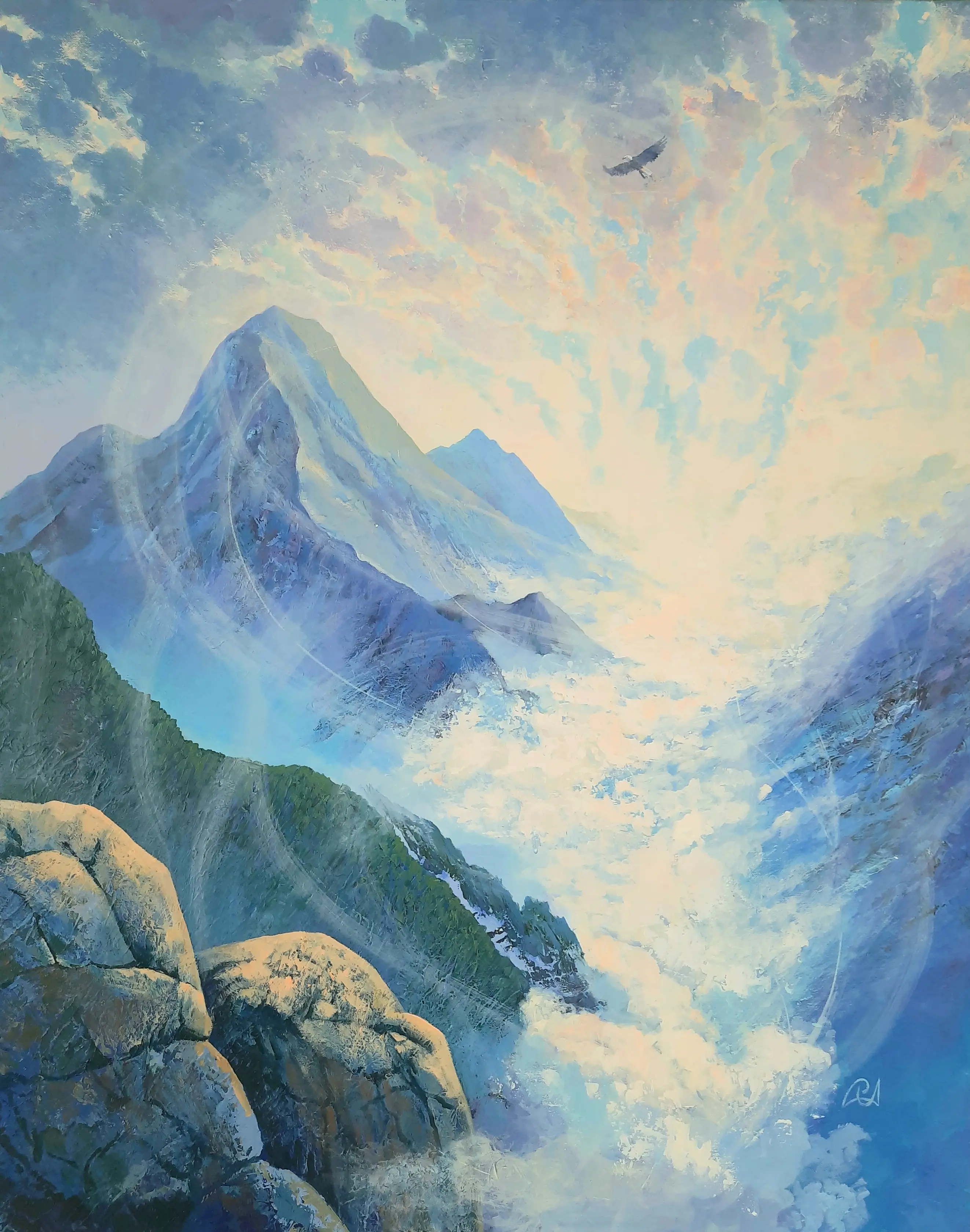 Air River — acrylic on canvas painting