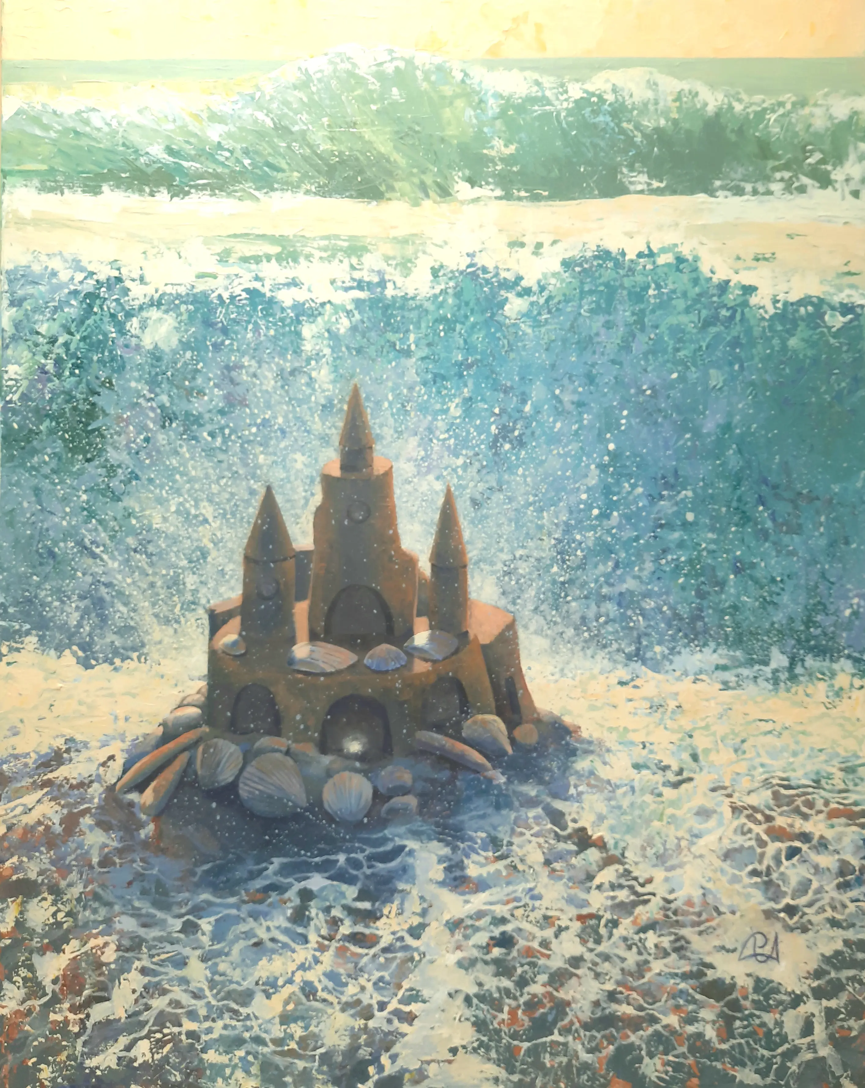 Citadel — acrylic on canvas painting