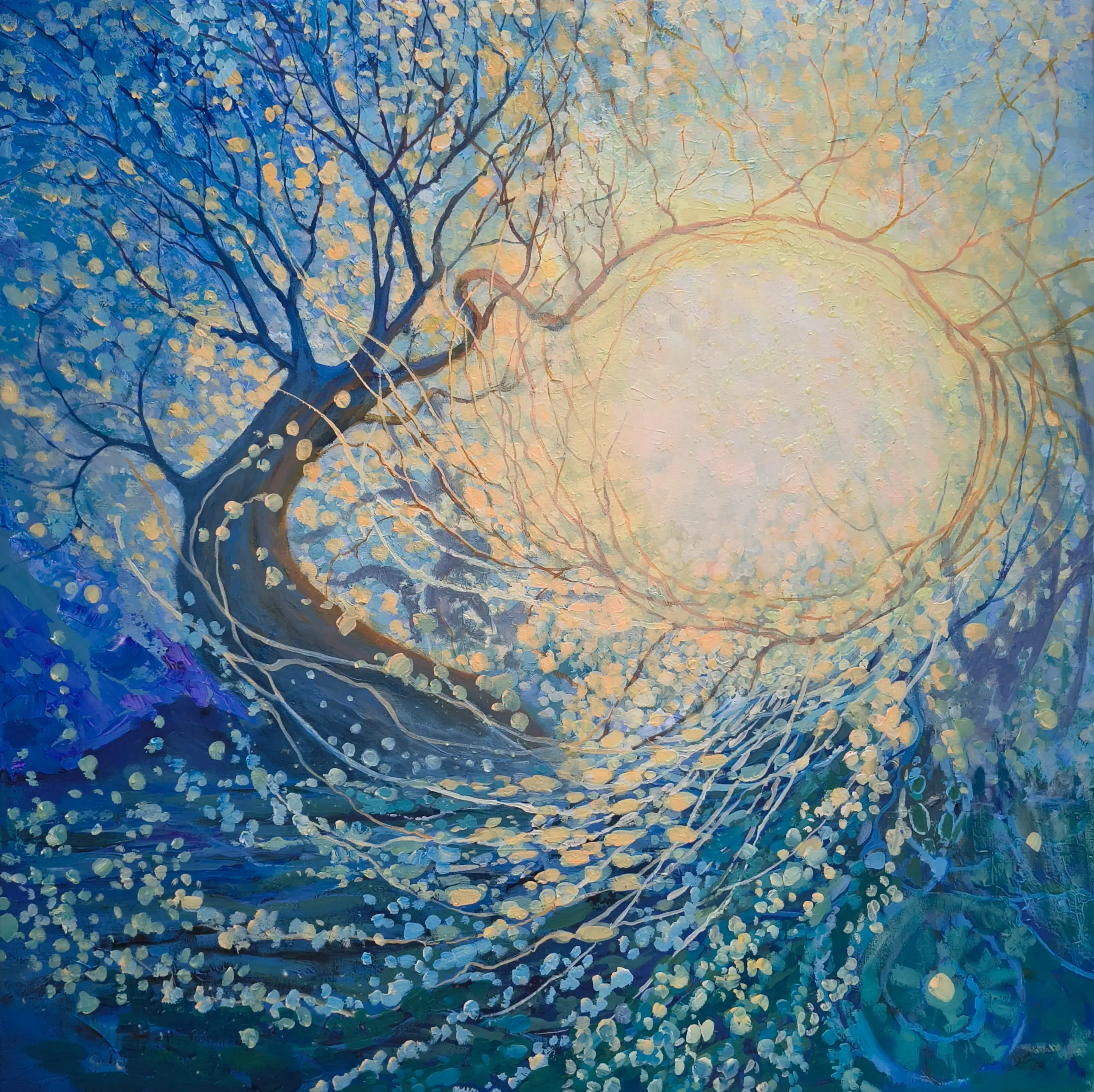 Bloom — acrylic on canvas painting