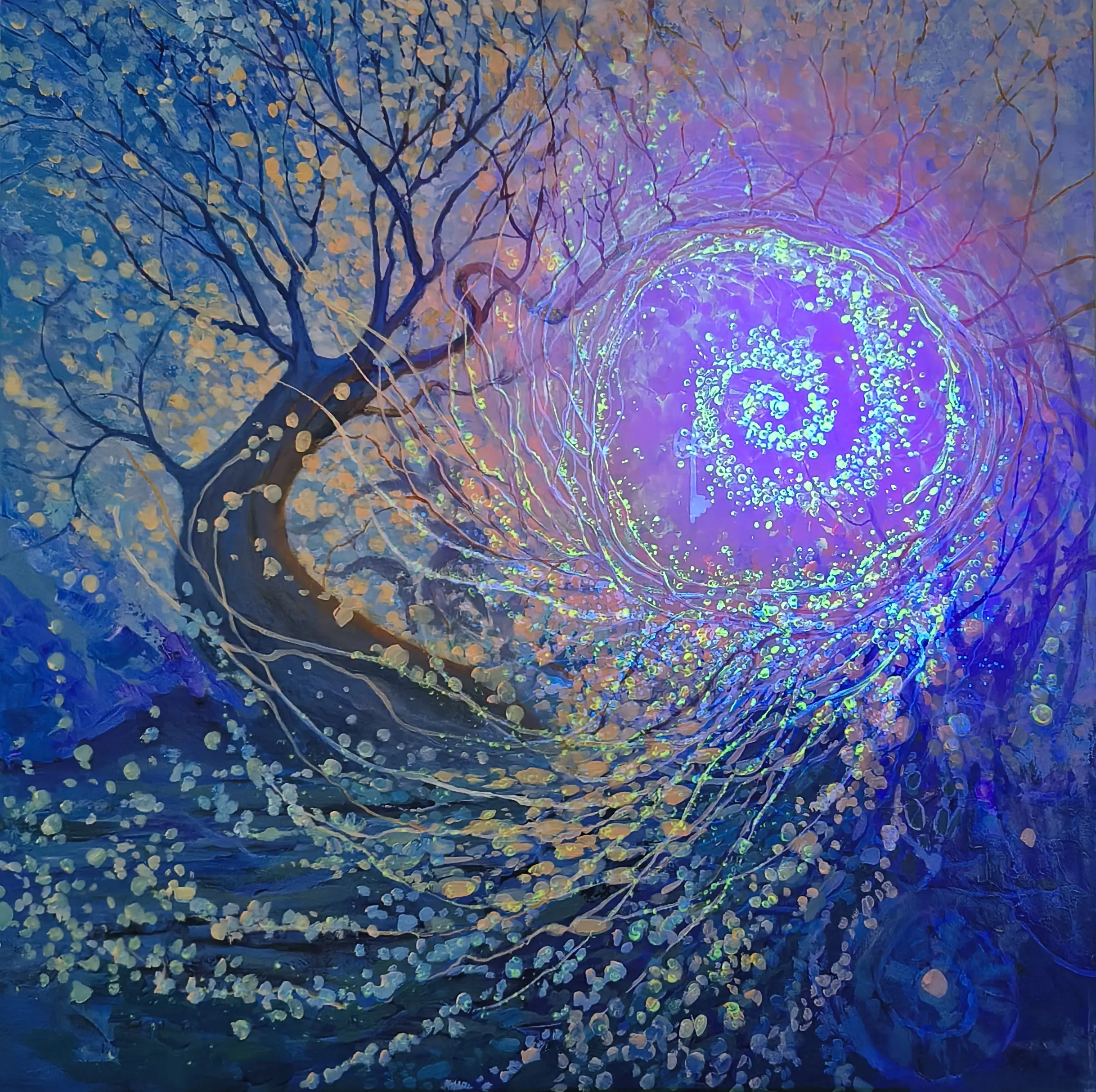Bloom — acrylic on canvas painting