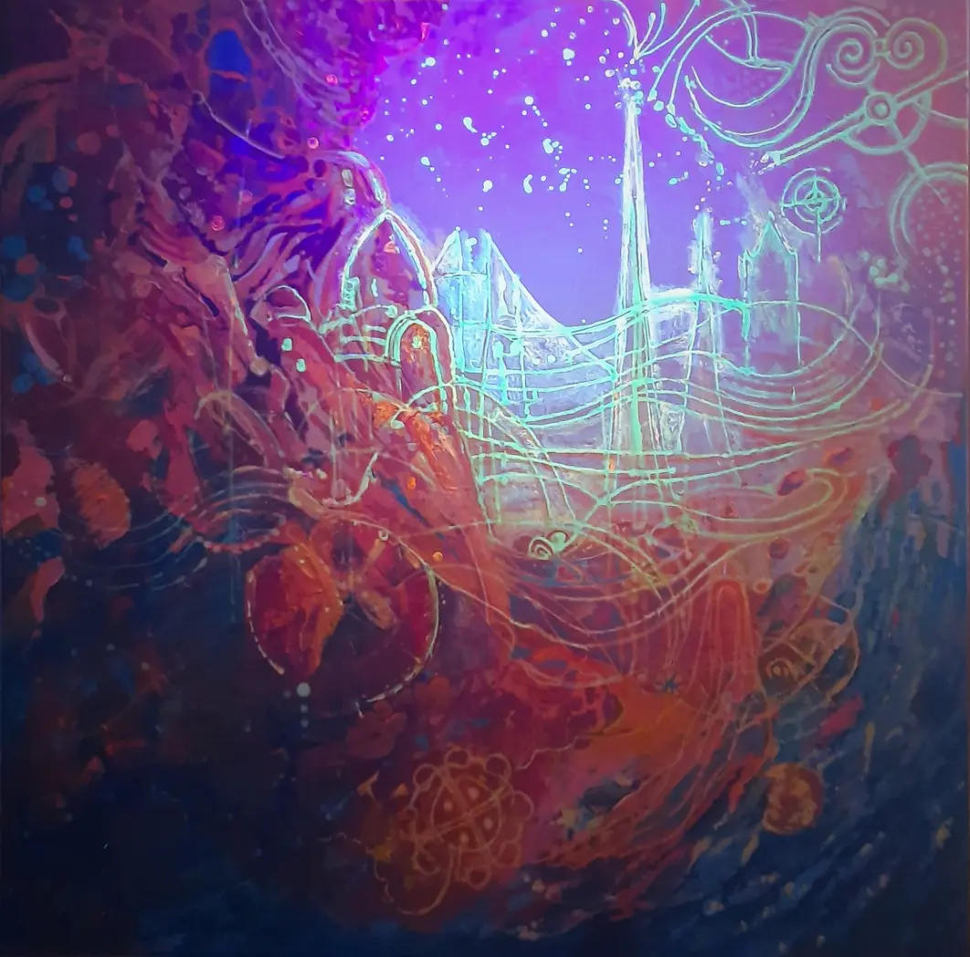 Bloom — acrylic on canvas painting